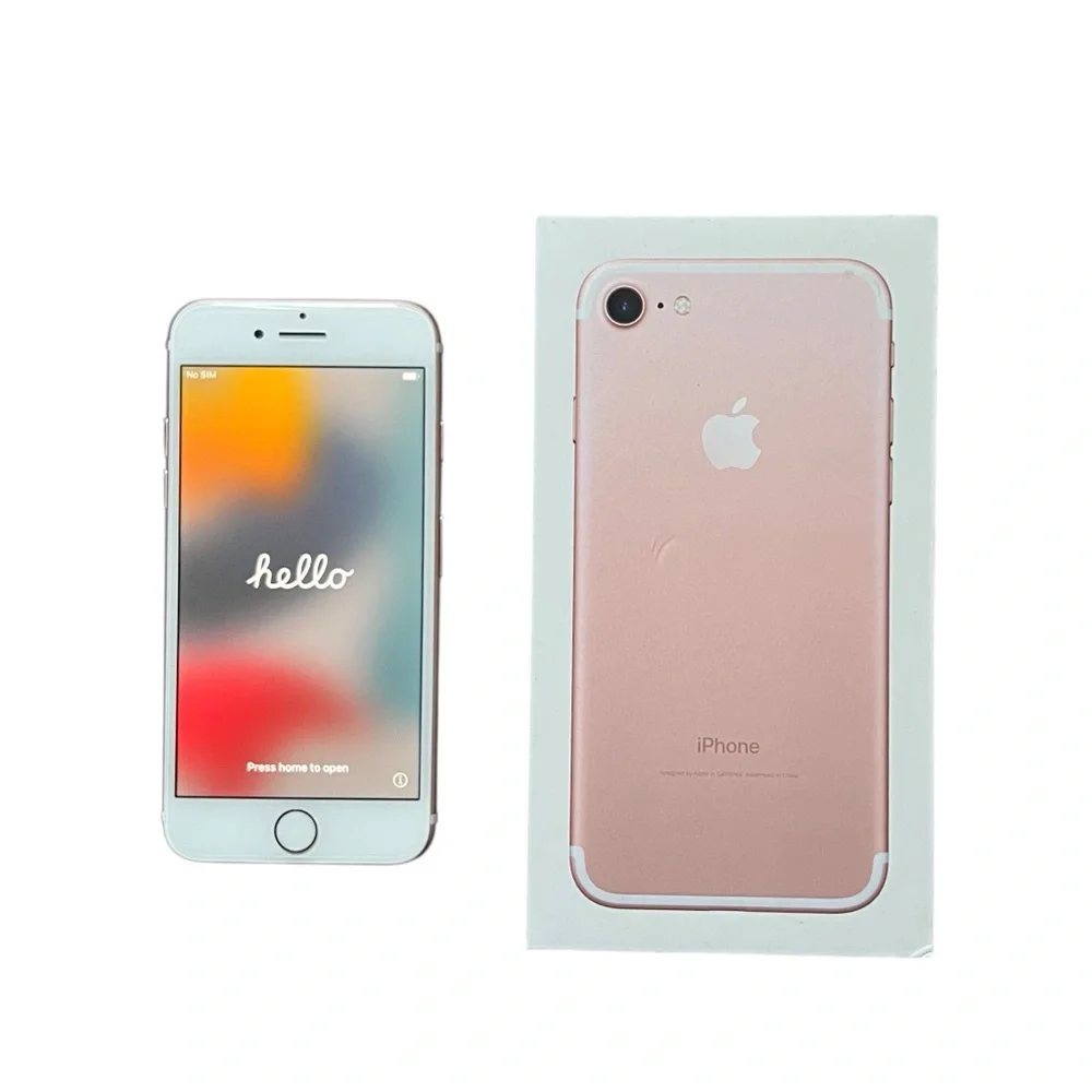 NWT Apple iPhone 7 32GB Rose Gold Box Included
